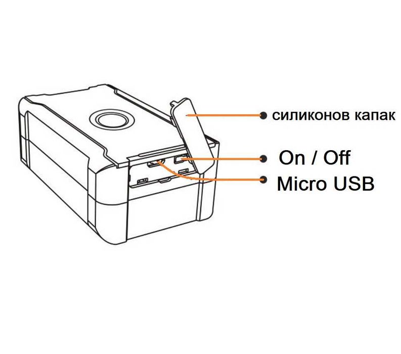 GPS тракер с предплатена SIM карта, батерия 30дни,  хора животни багаж