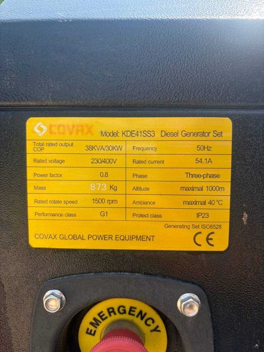 Генератор сотаман Covax 38kva/30kw