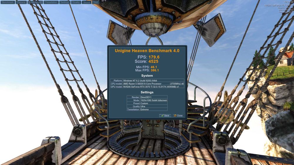 Placa video GIGABYTE RTX 3070 Ti VISION OC - Stare foarte buna