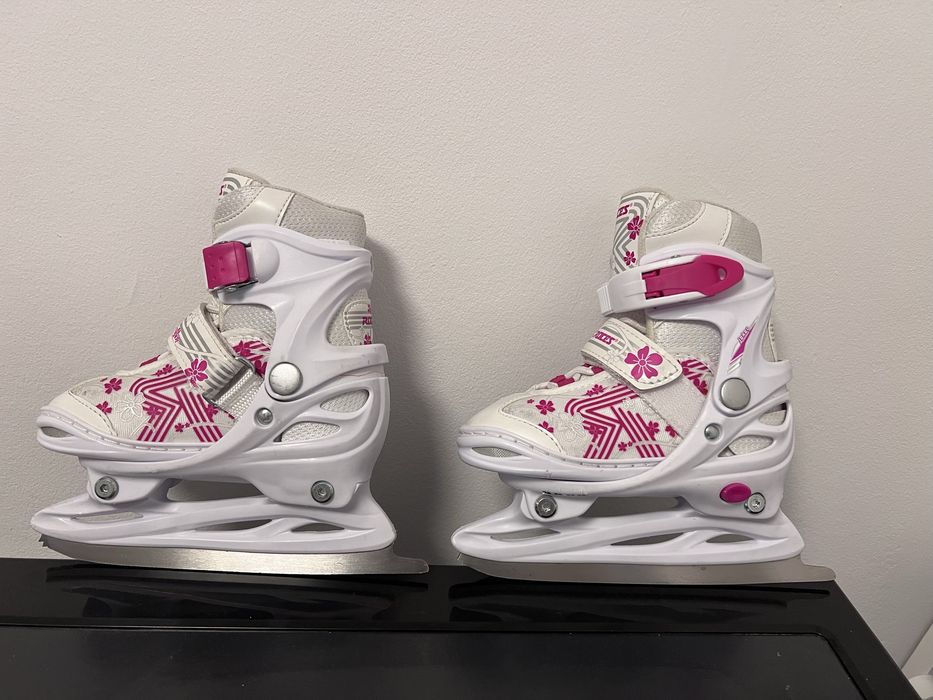 Patine copii Roces White/Pink marimea 26-29 Reglabile