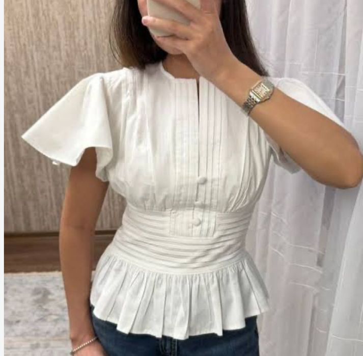 Блузка, белая кофточка
