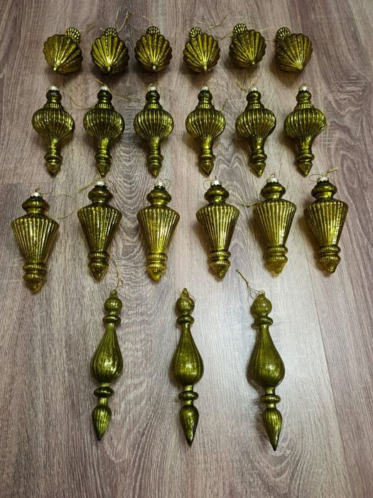 Игрушки ёлочные стеклянные