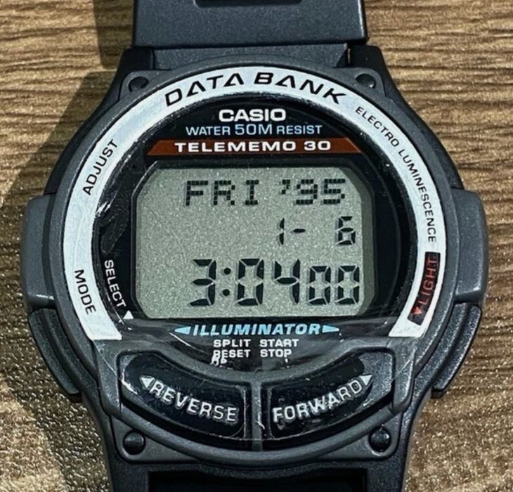 часовник CASIO DB-34H Data Bank ILLUMINATOR