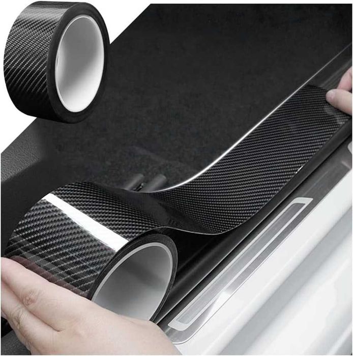 Самозалепващо фолио за Прагове и Лайсни, 5см х 5м - 5D Карбон