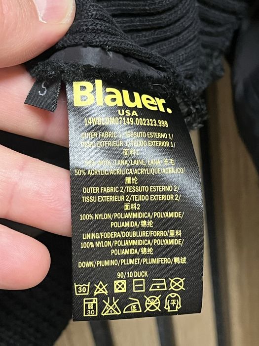 BLAUER : Wool Down - Дамско хибридно яке с вълна и пух размер S / Оригинал