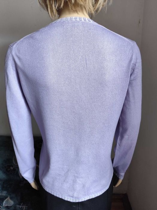 Bluza din tricot de matase naturala lila  CXD-masura 40-42-Noua!