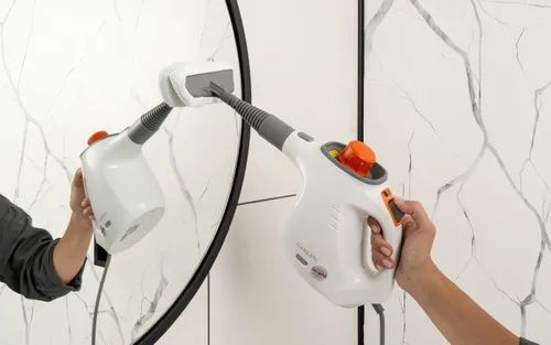 GARLYN ST-06 Turbo Пароочиститель, 8 насадок, серый