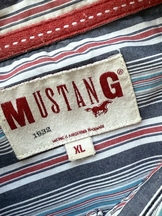 Camasa MUSTANG Maneca Scurta Dungi Barbati | Marime XL