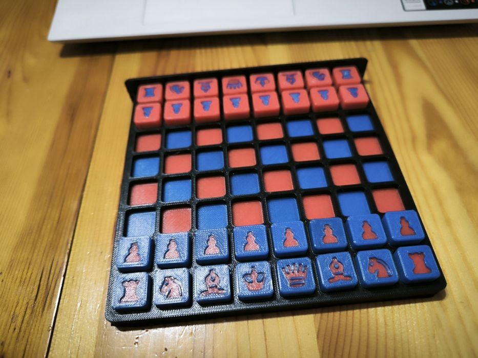 Мини шах за игра 3Д Принтиран