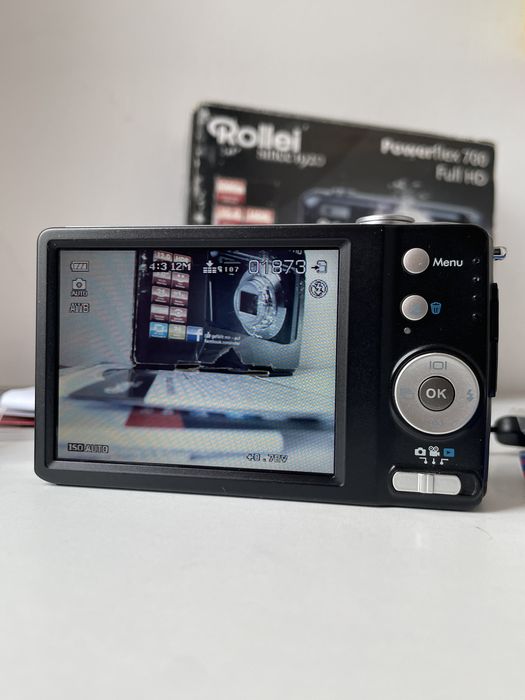 Camera Foto Digitala ROLLEI PowerFlex 700 Black, Full HD 1080p, 12.0MP 16GB Digital Camera Retro Digicam
