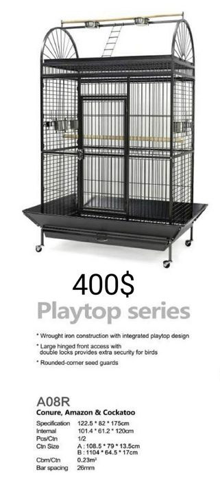 Qafaslar .Kletkar .barcha turdagi qushlar uchun