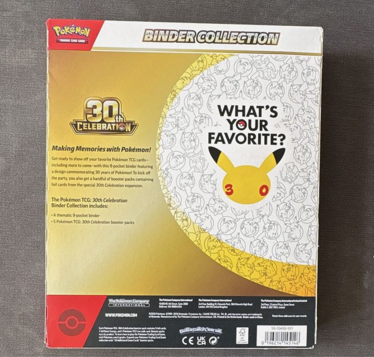 Pokemon Binder Collection 30th