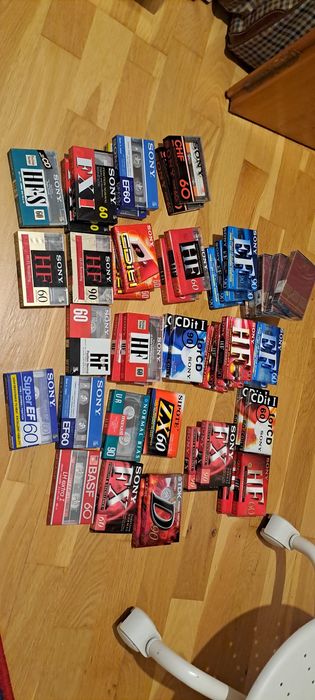 Set 48 casete audio sigilate type 1 sony tdk basf agfa