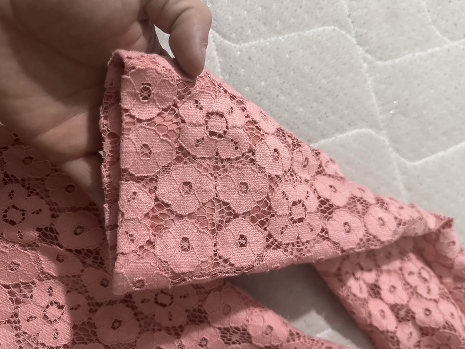 Moschino Cheap and Chic Pink Lace long Blazer