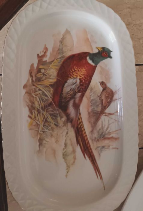 Ретро български порцелан плата и канички