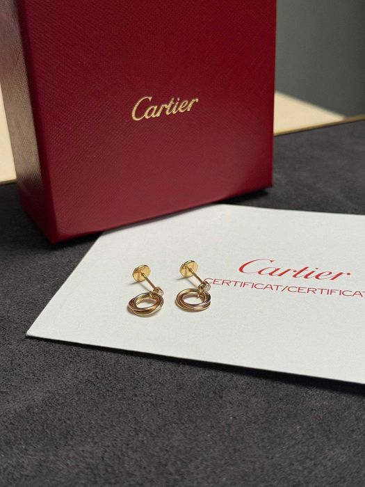 NEW Серьги Cartier Trinity Brilliant-cut diamonds