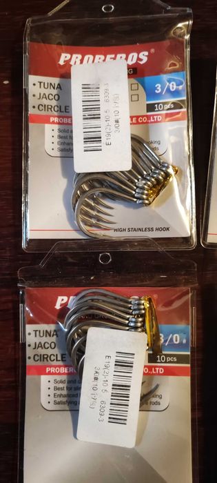 Куки за едри риби 3/0 ,1/0 и 9/0