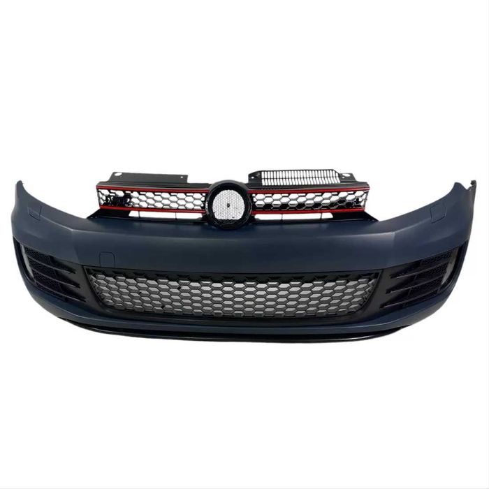 Предна броня за VW Golf 6, GTI дизайн с халогени, грундирана