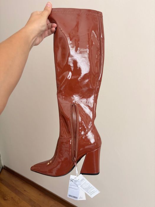 Кафяви ботуши Nine West
