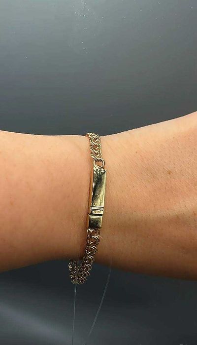 Браслет желтое золото новый!