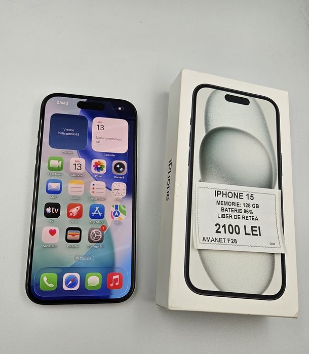 Amanet F28: Telefon Iphone 15 (N)