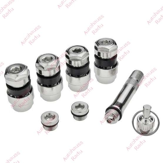 Valve ascunse pentru jante aliaj avem  inox sau negre