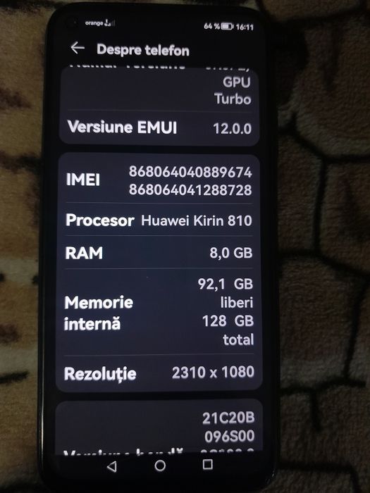 Vând Huawei p40 lite