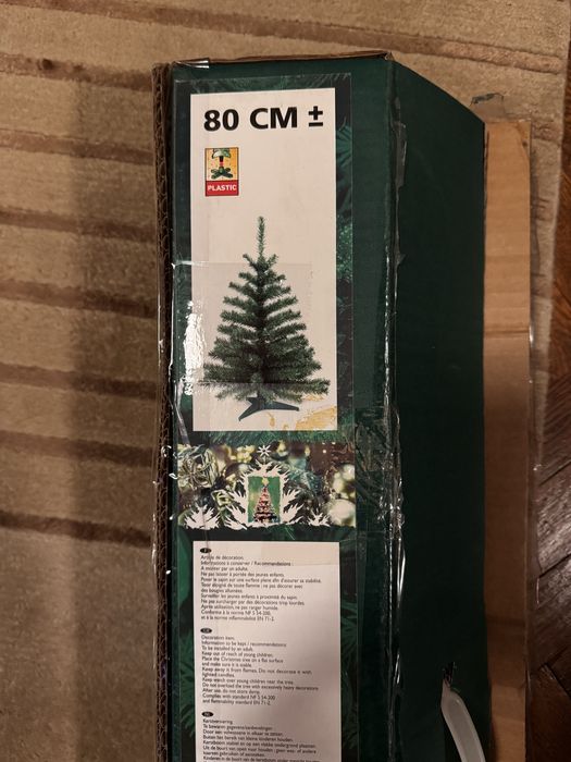 Brad artificial verde 80cm 2 segmente si suport