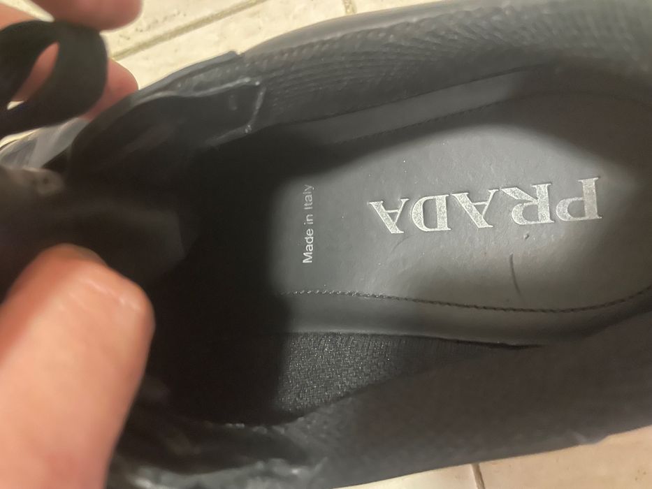 Prada Black leather sneakers