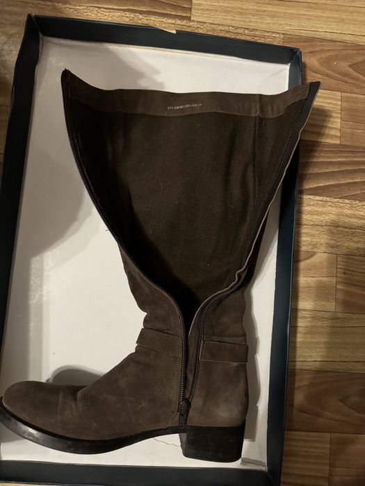 Сапоги демисезон, замшевые