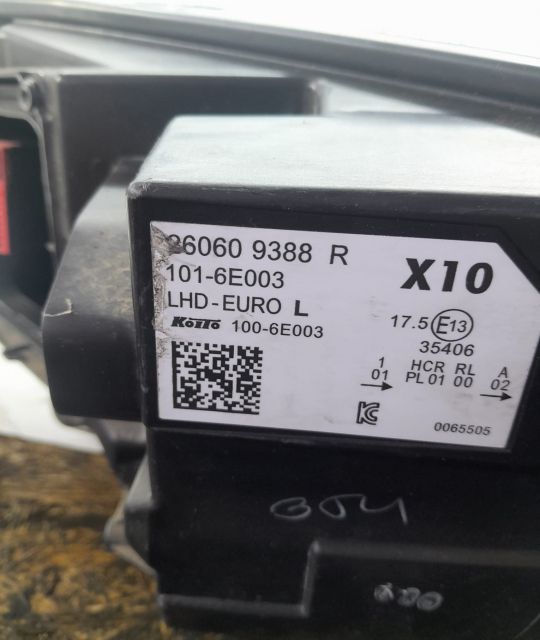 Far stanga 260609388r ( urechi rupte ) Renault Zoe 1 (facelift)  [din 2019 pana  2019] seria