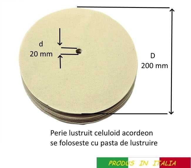 Vand perie lustruire celuloid acordeon -  Italia