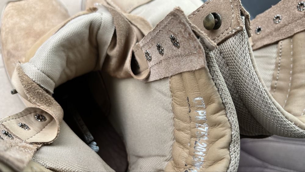 Берцы летние желтые песочные белые