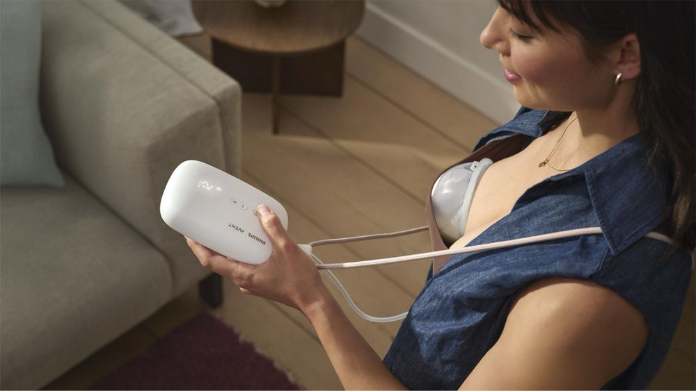 Pompa de san electrica dubla PHILIPS AVENT SCF532/11, 200ml, alb-transparent, in garantie