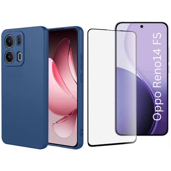 Husa Guardian Catifea Interior si Folie Sticla - Oppo Reno 14F 14 FS