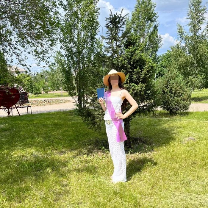 Белый ажурный комбинезон!!!