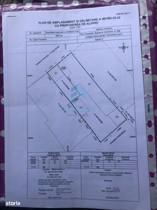 Teren 280 mp Deschidere 11ml Soseaua Colentina