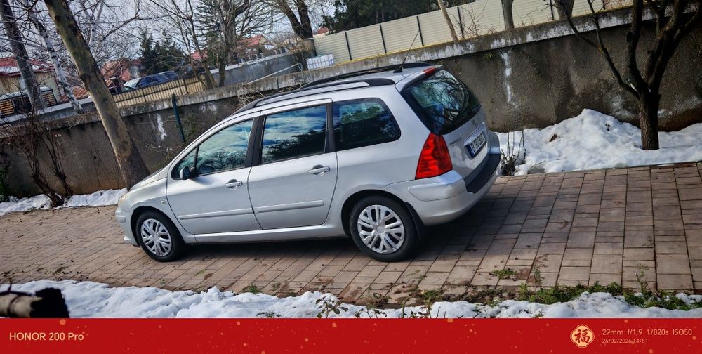 Peugeot 307 break 1.6 hdi 110cp an2007 km 142000 primul pr. Fără probl