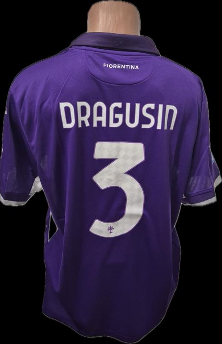 Tricou fotbal Fiorentina Drăgușin mărime XL