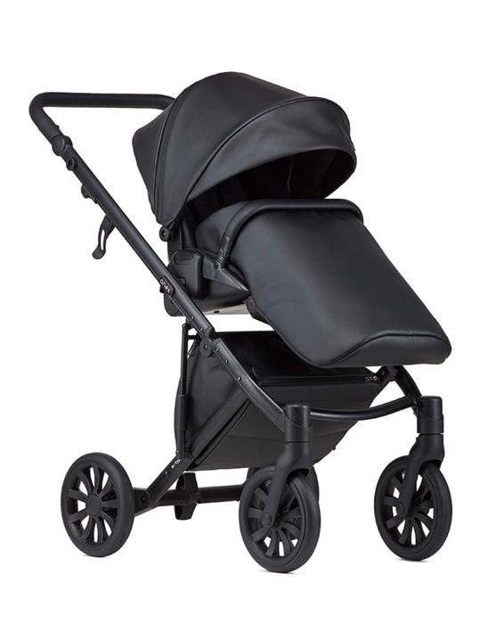 Carucior negru Anex E-Type 2in1 + Scoica Cybex Aton 5