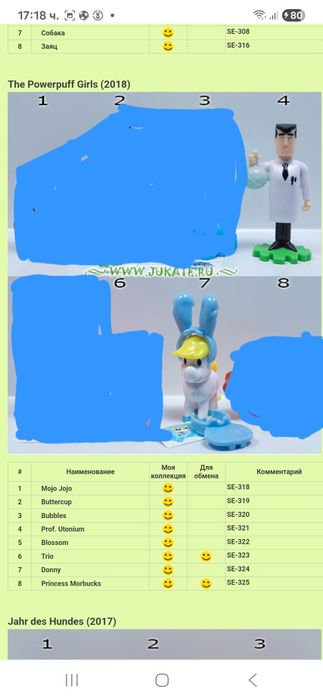 Фигурки от Kinder Surprise яйца