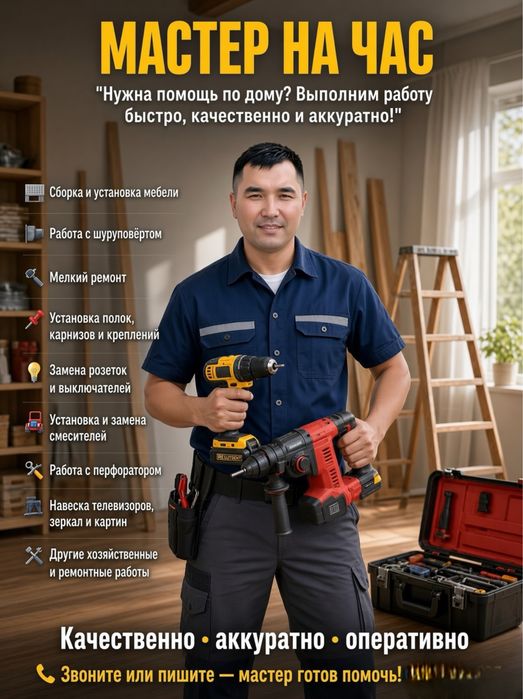Мастер на час. МУЖ на ЧАС
