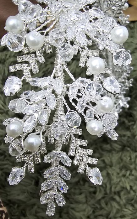 Glamadea cu elemente Swarovski, Zirconiu cubic, perle