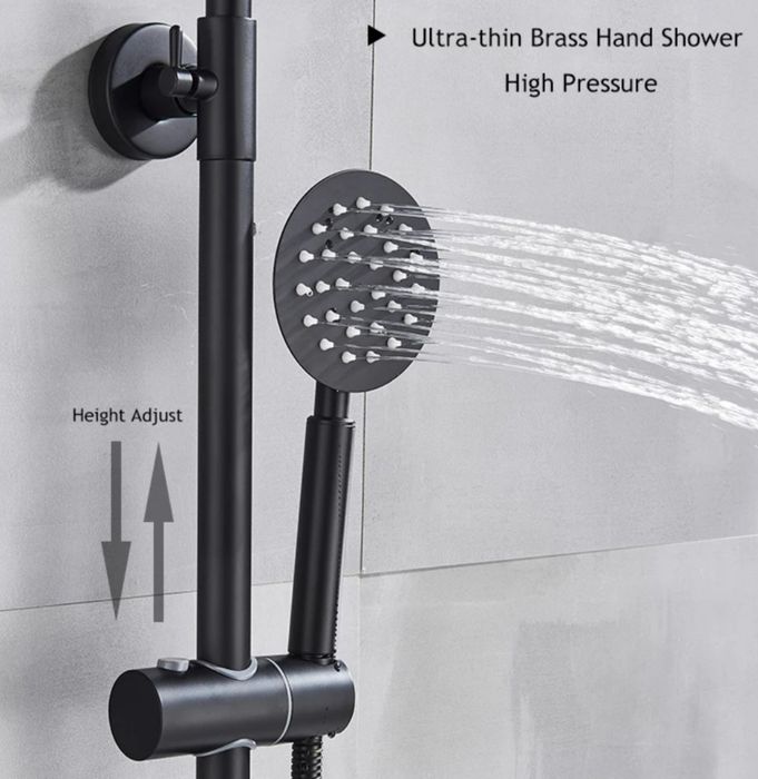 Черни душ системи и смесители