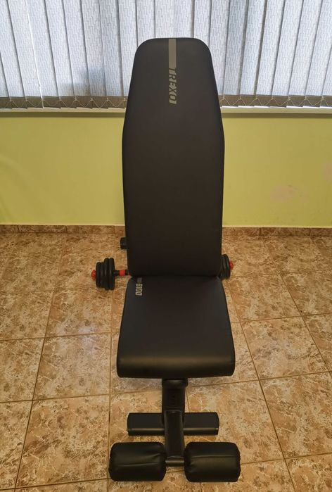 Продавам лежанка с два дъмбела по 15кг