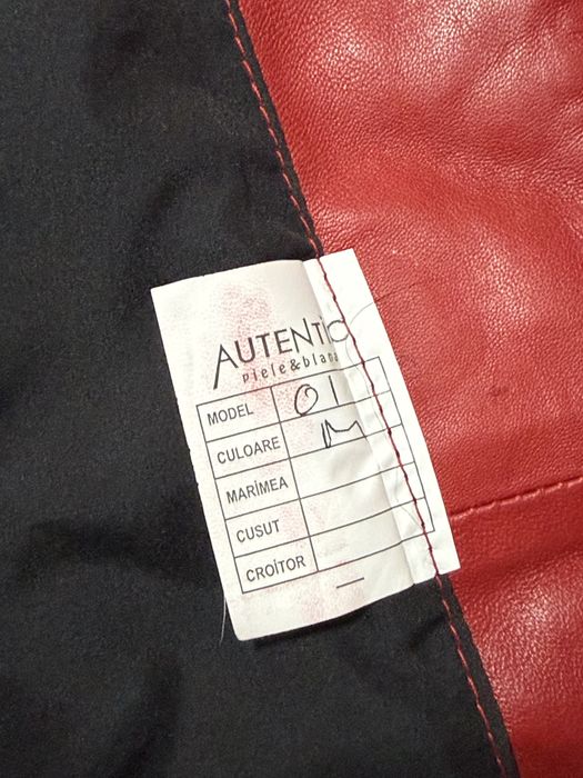 Geaca din piele naturala cu blana de vulpe