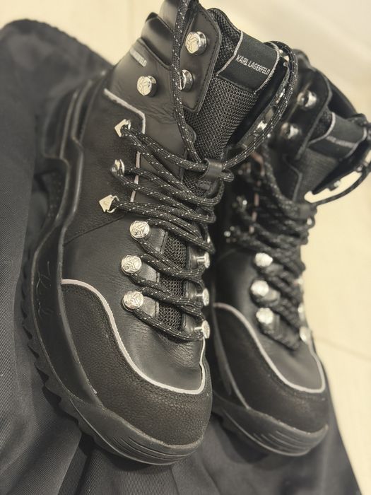 Боти Karl Lagerfeld от естествена кожа