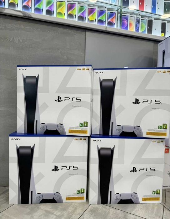 Sony PlayStation 5 White 825Gb + доп. джойстик, с дисководом