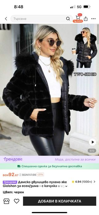 Ново  зимно дамско  яке