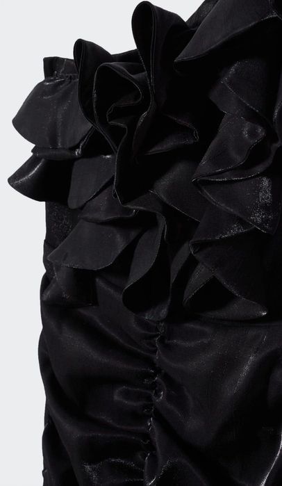 Дамска черна рокля mango